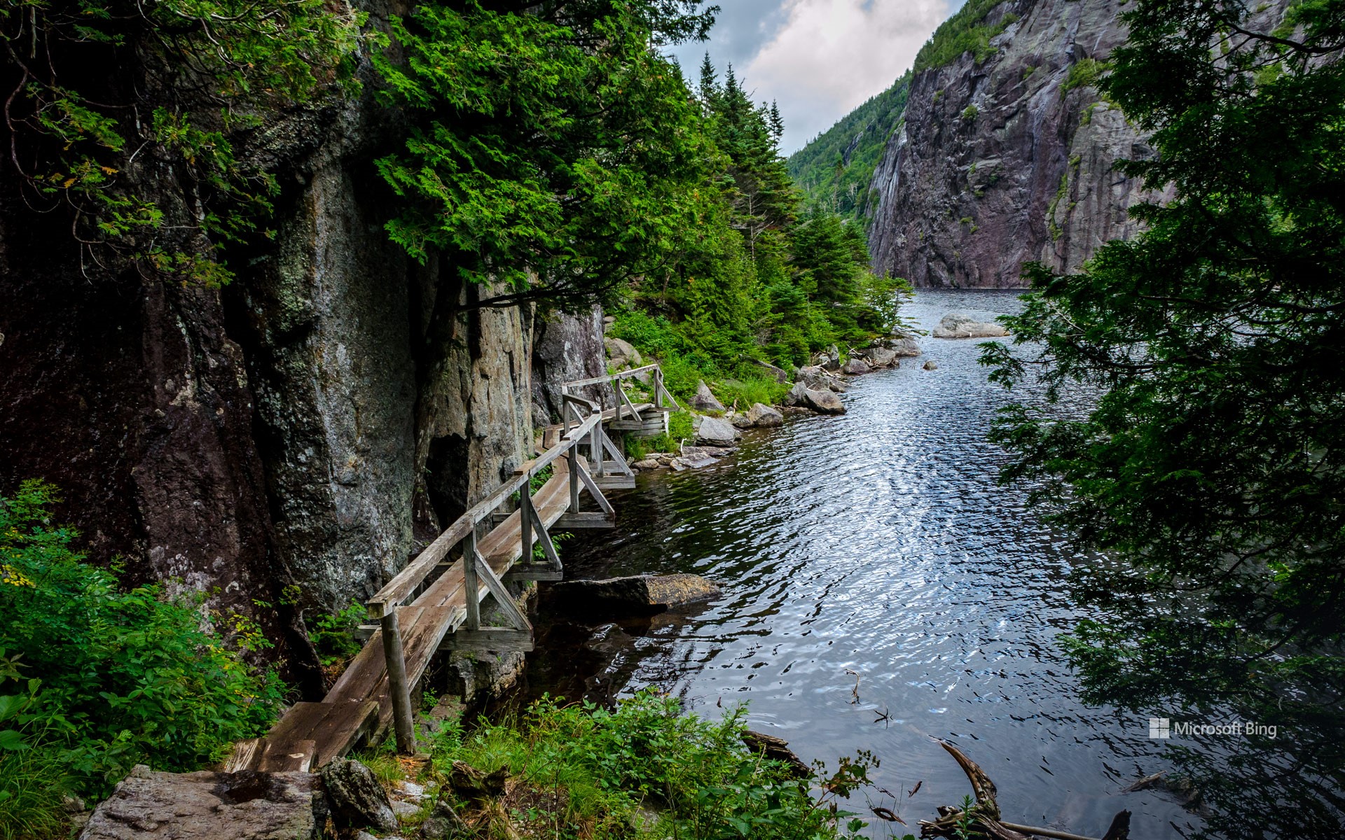 Avalanche Lake Trail at Adirondack High Peaks, New York, United States