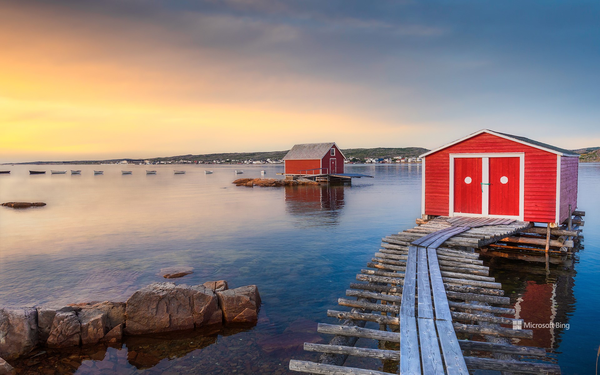 Fishing village of Tilting, Fogo Island, Newfoundland and Labrador, Canada