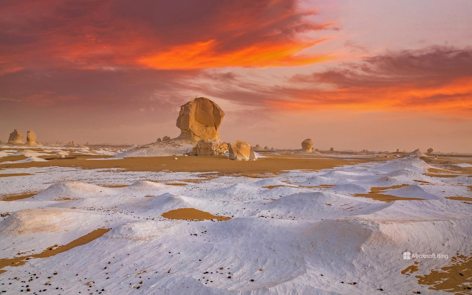 Rock formations in the White Desert, Egypt