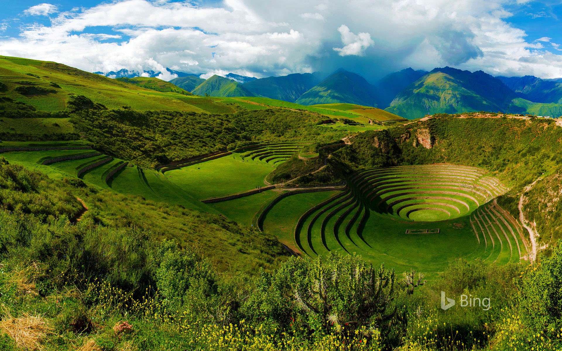 Moray Inca ruins near Maras, Peru