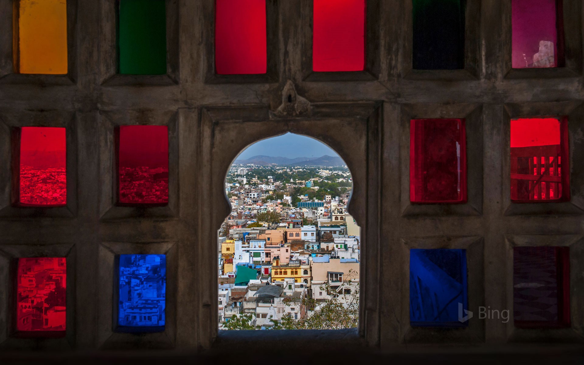 View from the City Palace, Udaipur, Rajasthan, India