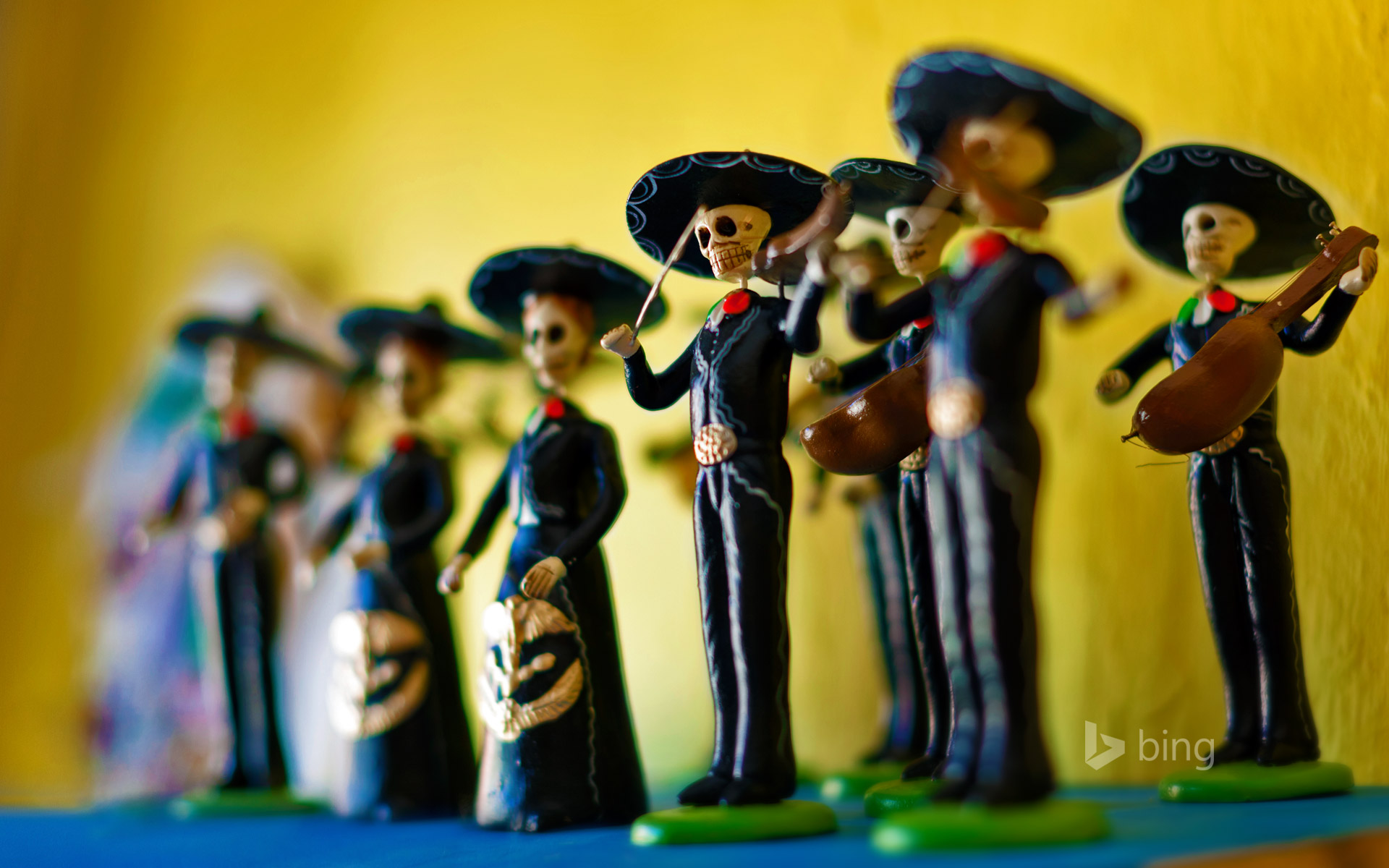 Day of the Dead calavera figurines