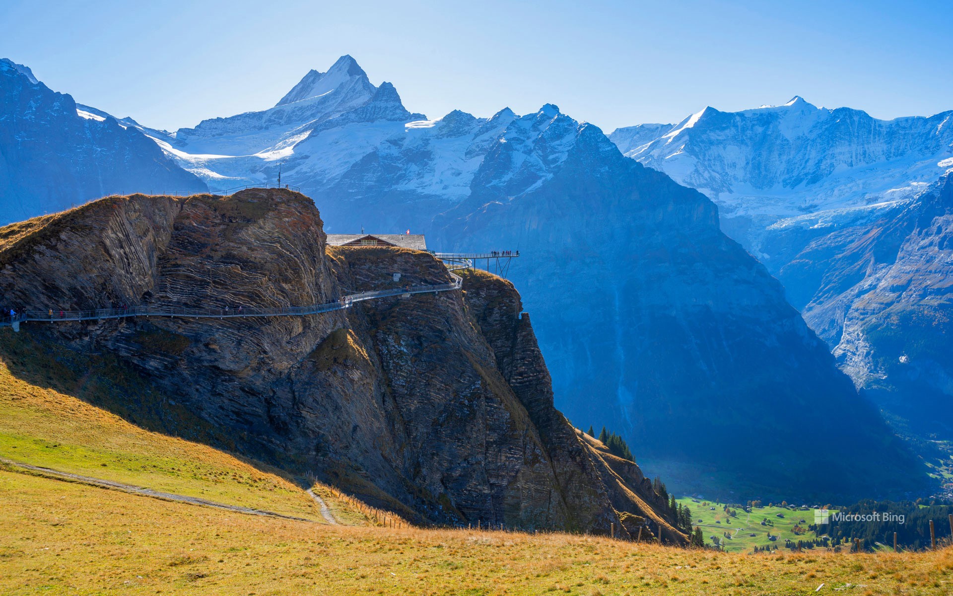 First Cliff Walk on First near Grindelwald, Switzerland