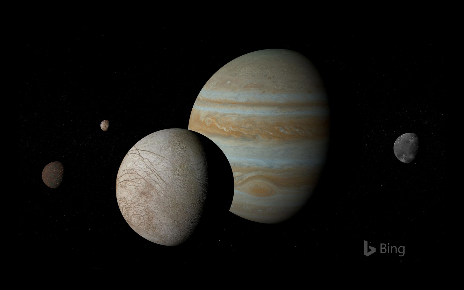 Jupiter And Its Moons Io Europa Ganymede And Callisto Bing