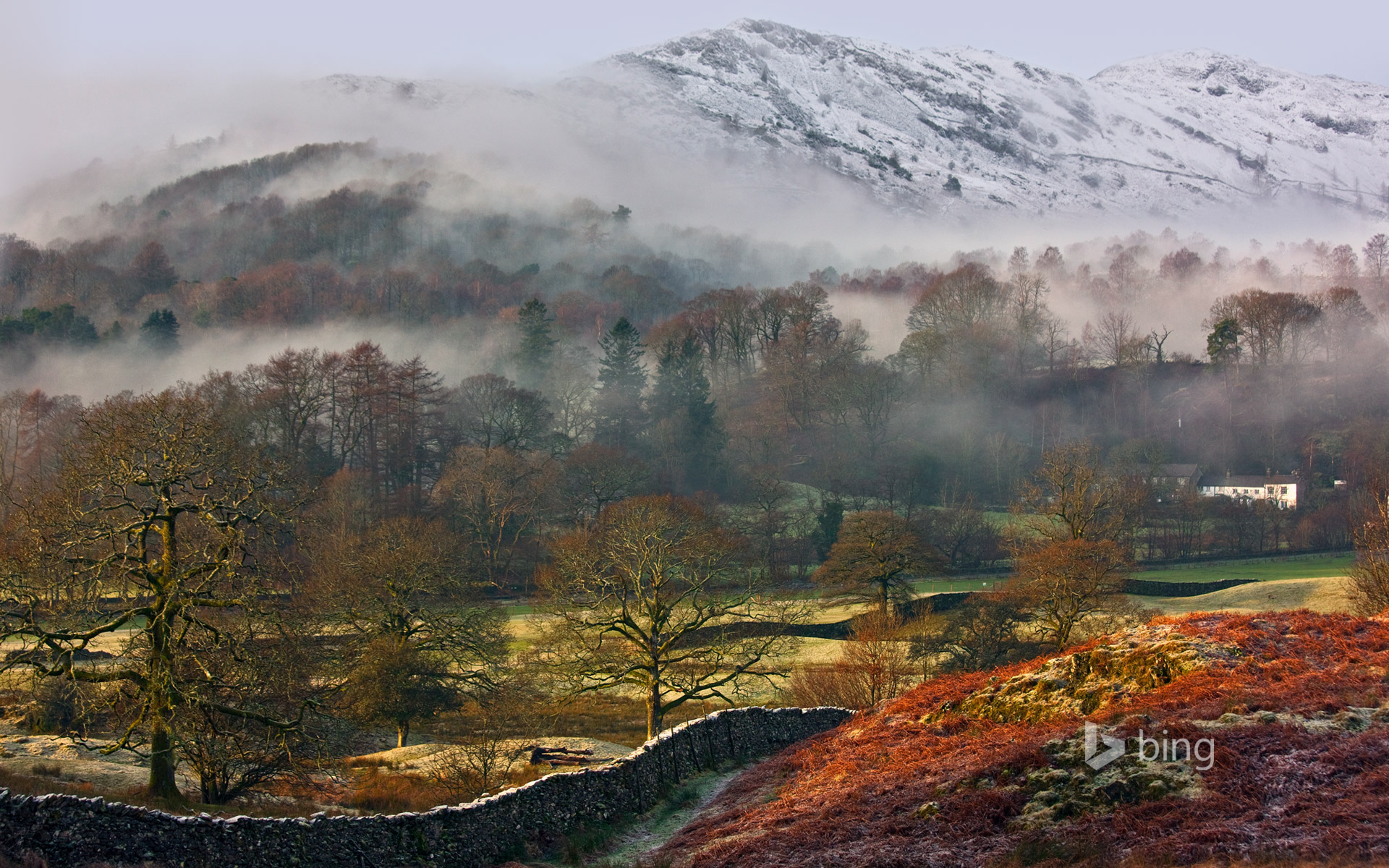Great Langdale Valley in Lake District National Park, Cumbria, England