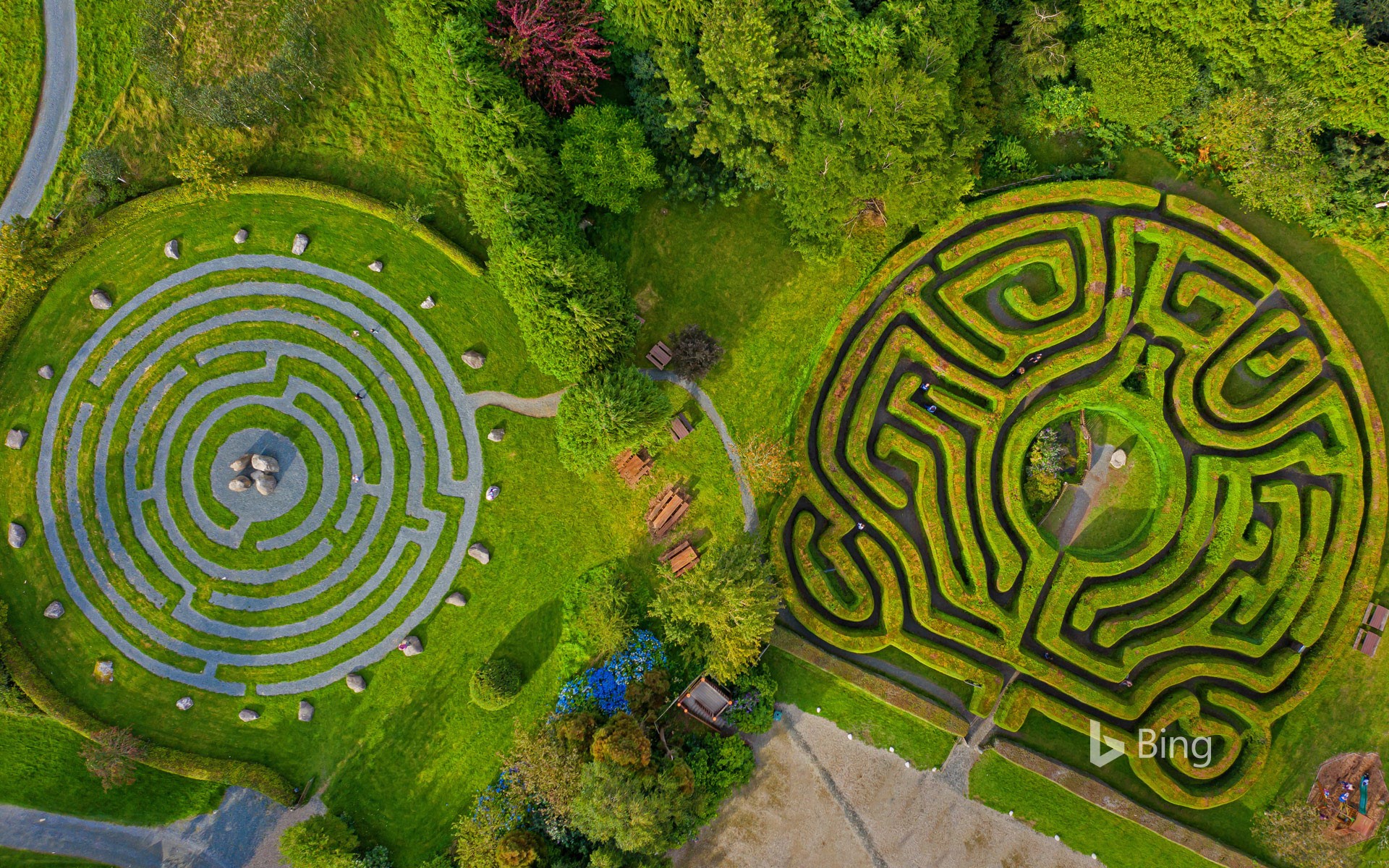 Greenan Maze in County Wicklow, Ireland
