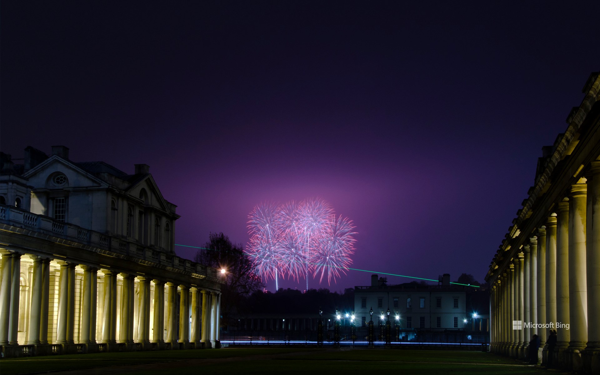 Bonfire Night at the Old Royal Naval College, London