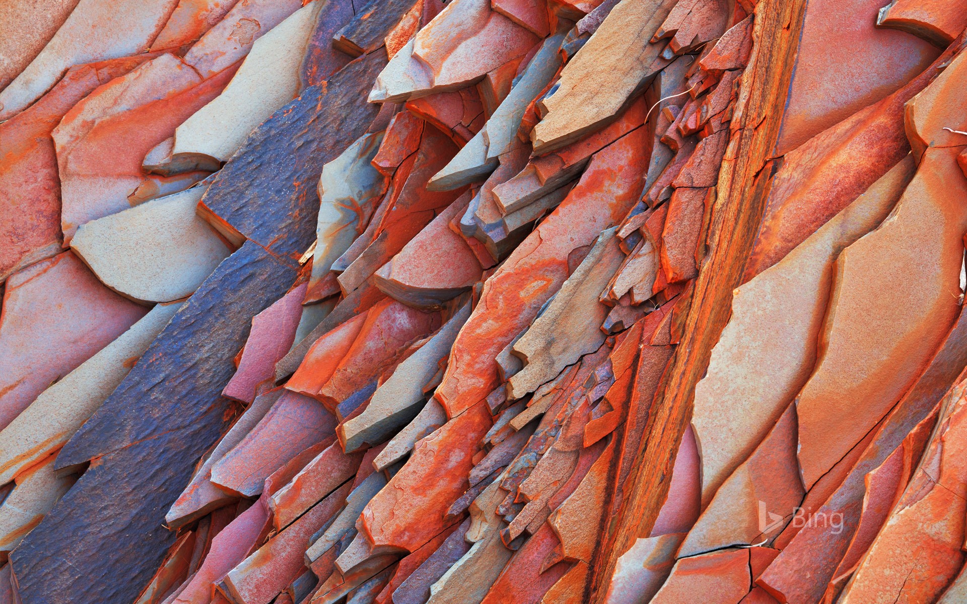 Stone structure in Hamersley Gorge, Karijini National Park,  Australia