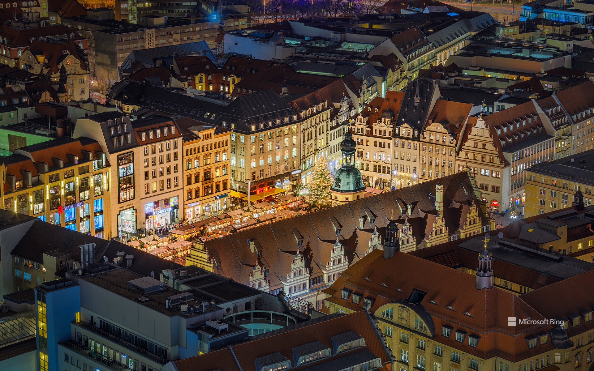 Christmas market in Leipzig, Germany