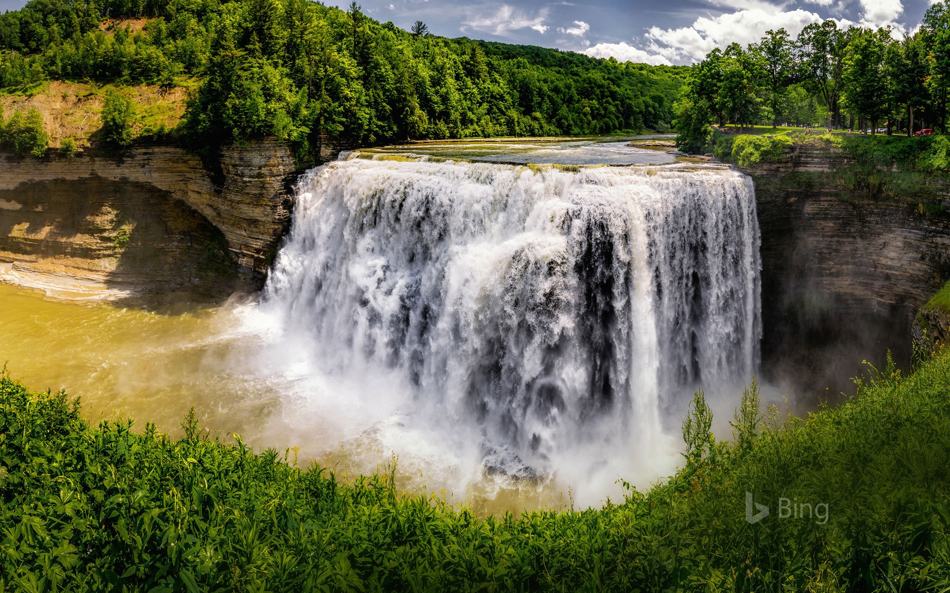 Middle Falls at Letchworth State Park, New York