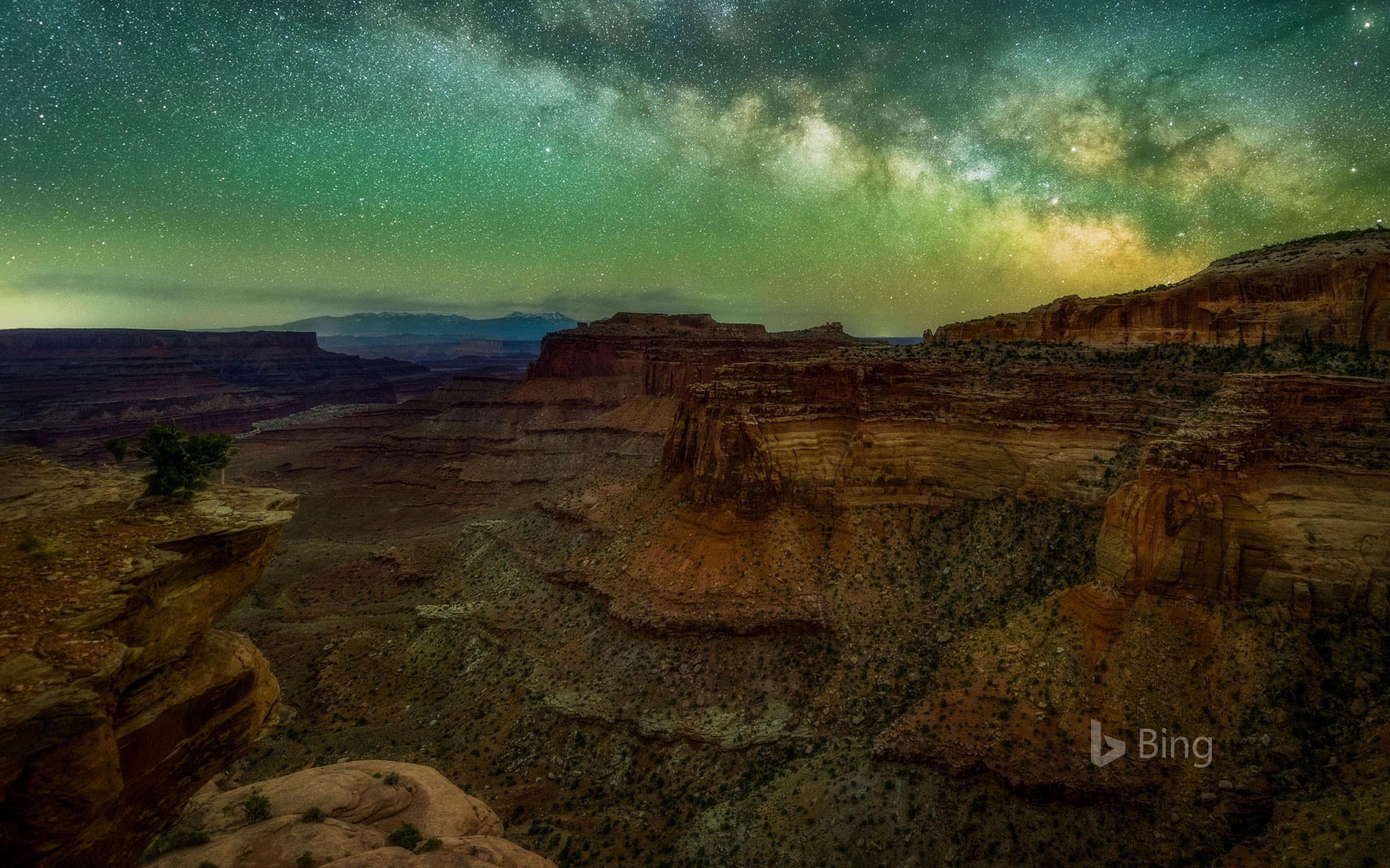 The Milky Way seen from Canyonlands National Park in Utah