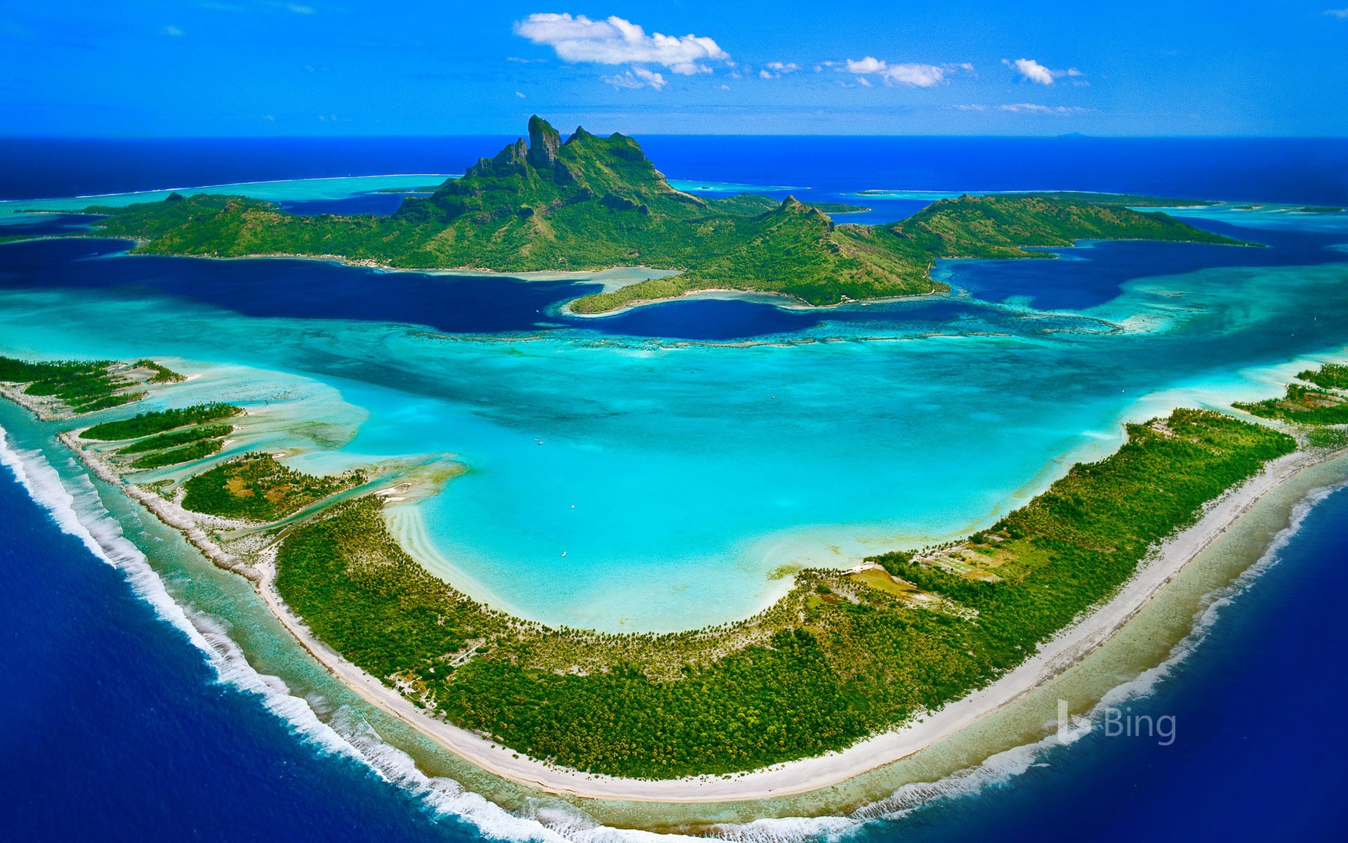 Bora Bora in the Leeward Islands of French Polynesia - Bing Wallpapers -  Sonu Rai