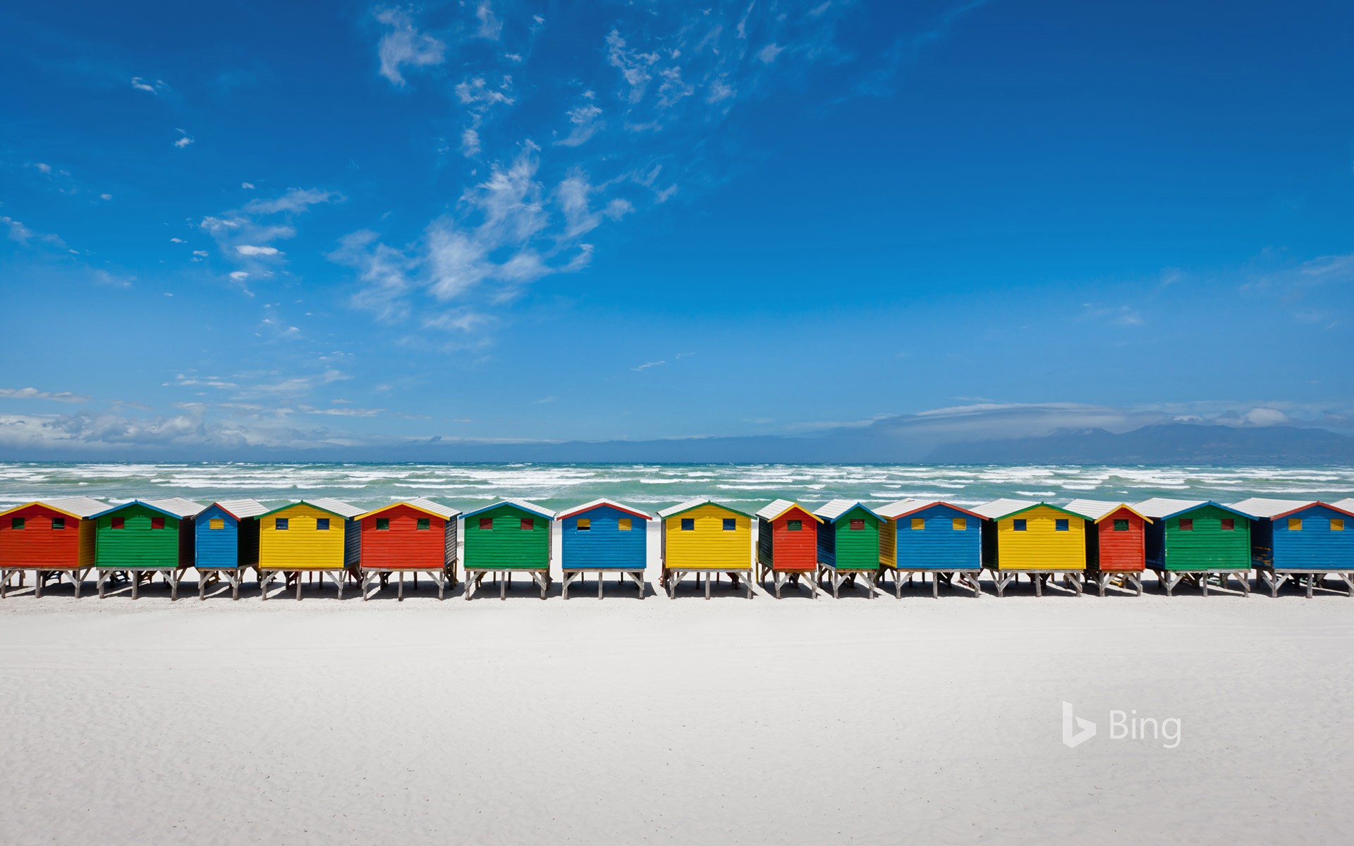 Beach huts in Muizenberg, South Africa