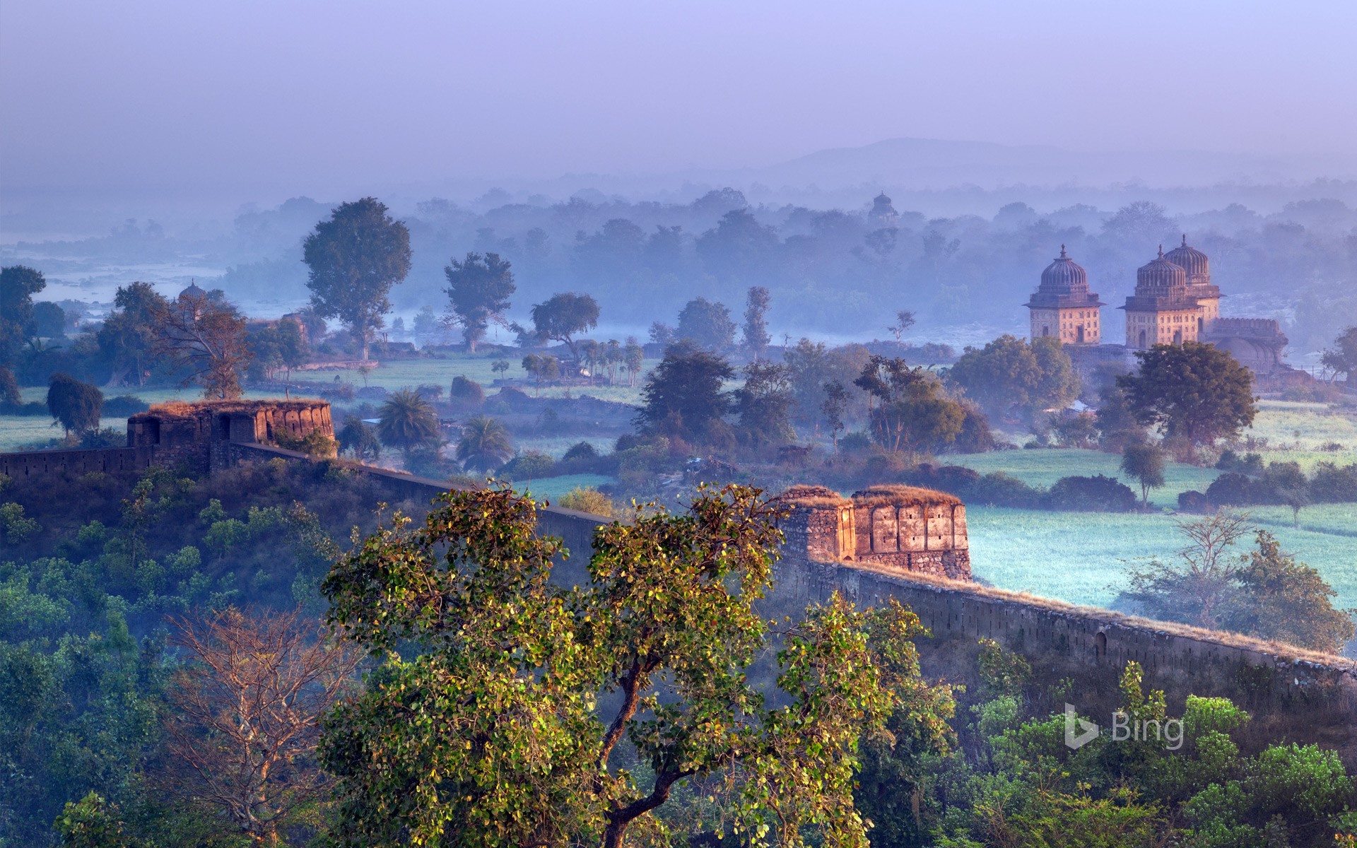 View of Orchha, Madhya Pradesh, India