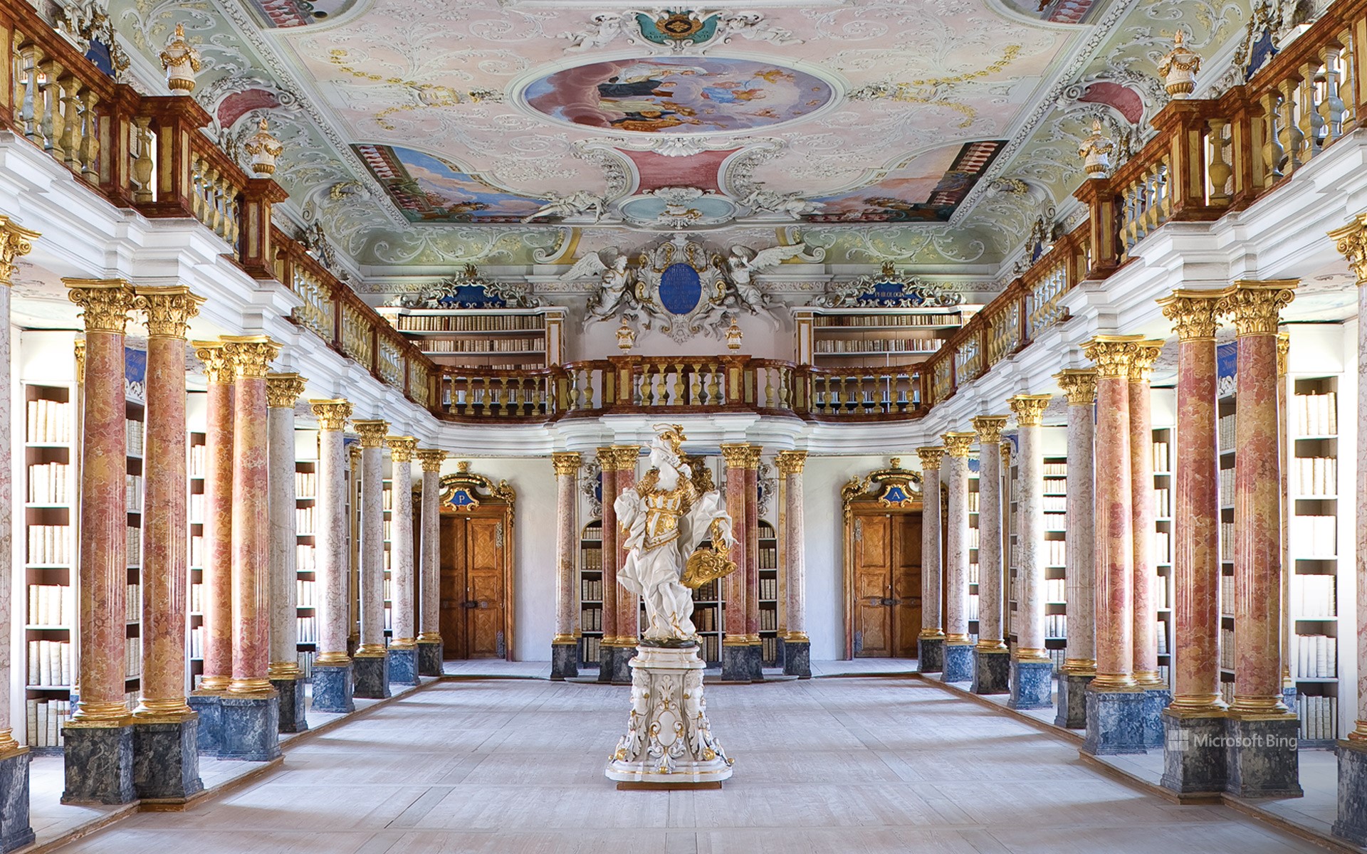 Old library of Ottobeuren Abbey, Bavaria