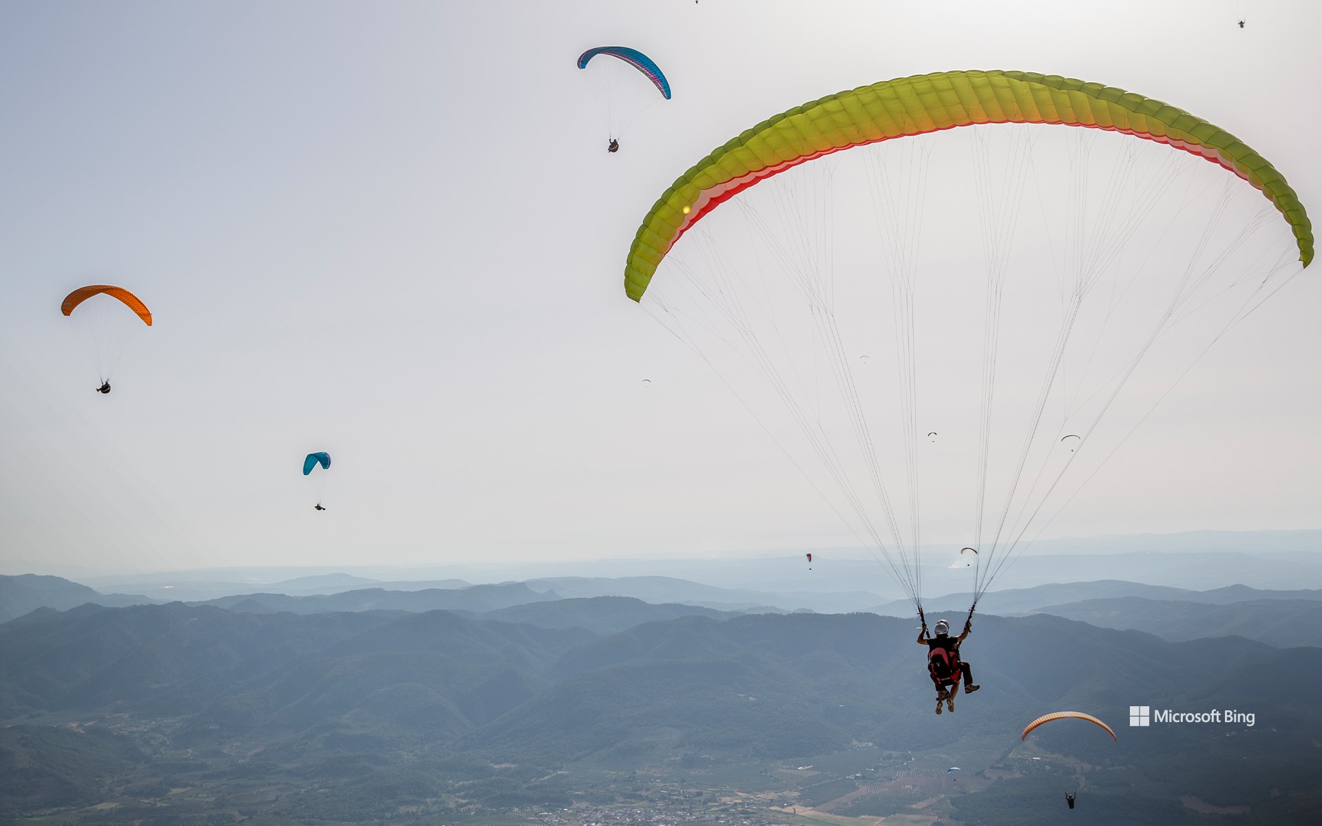 European Paragliding Championship. Pegalajar, Jaén, Spain