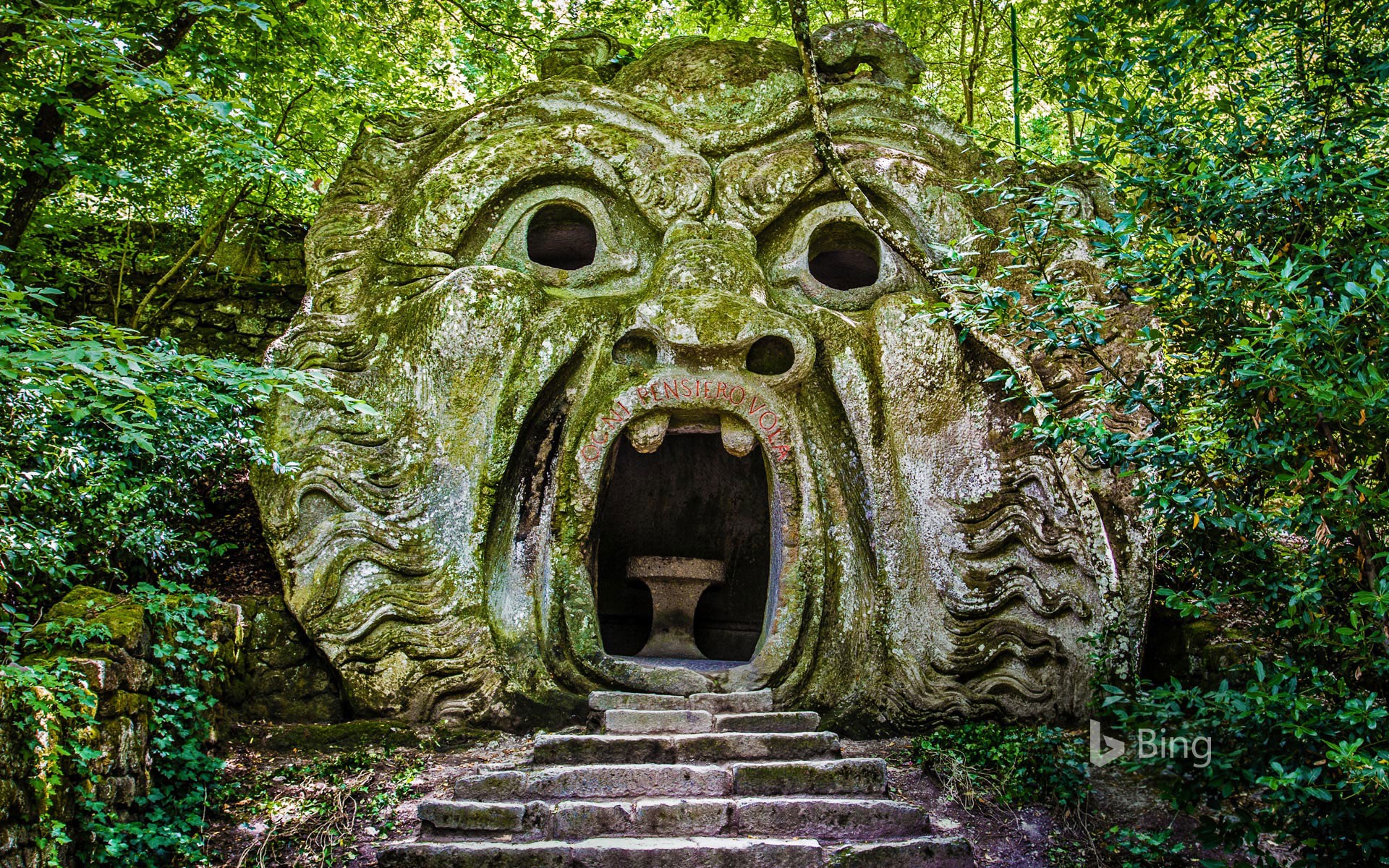 Orcus in the Gardens of Bomarzo in Italy