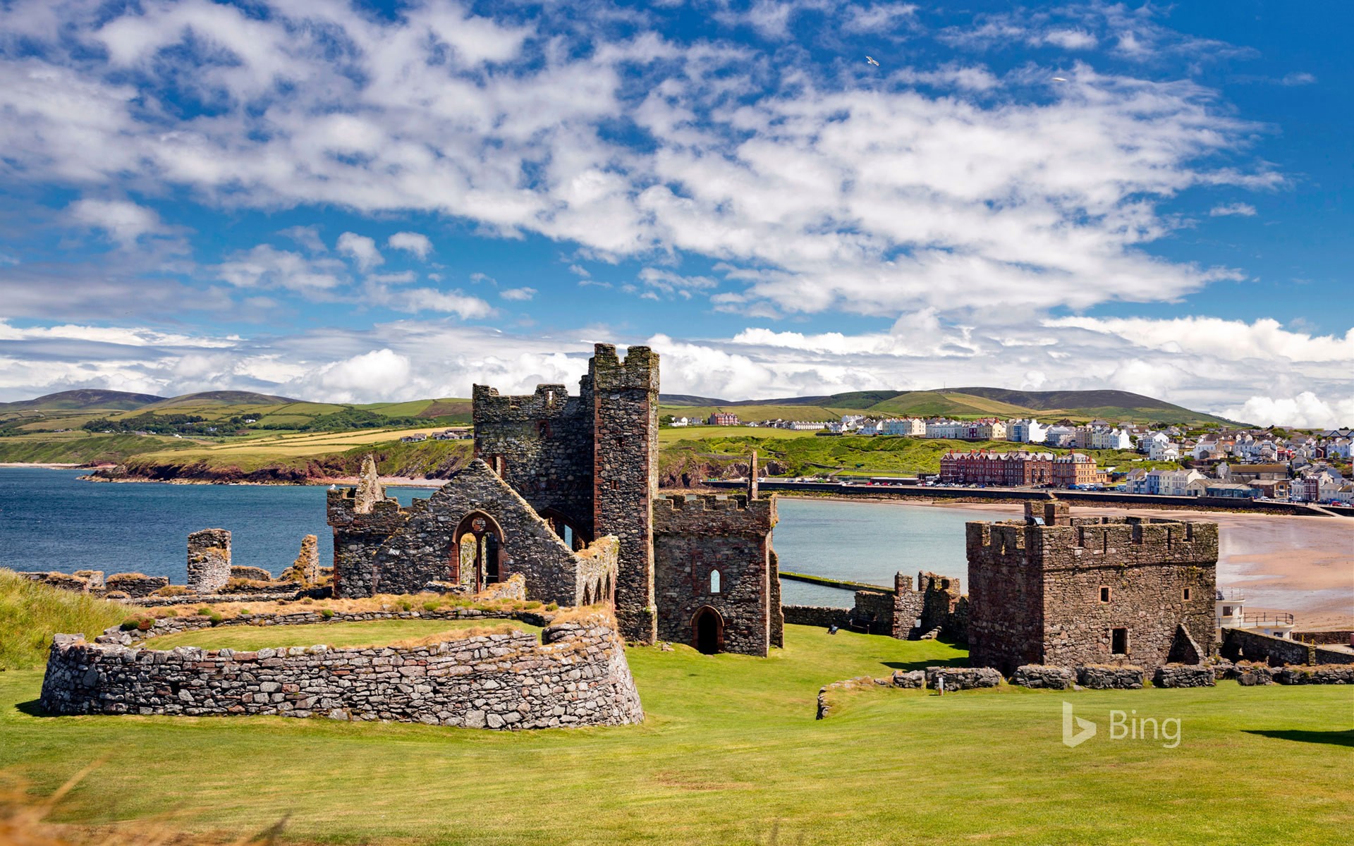 Peel Castle on St Patrick’s Isle, Isle of Man