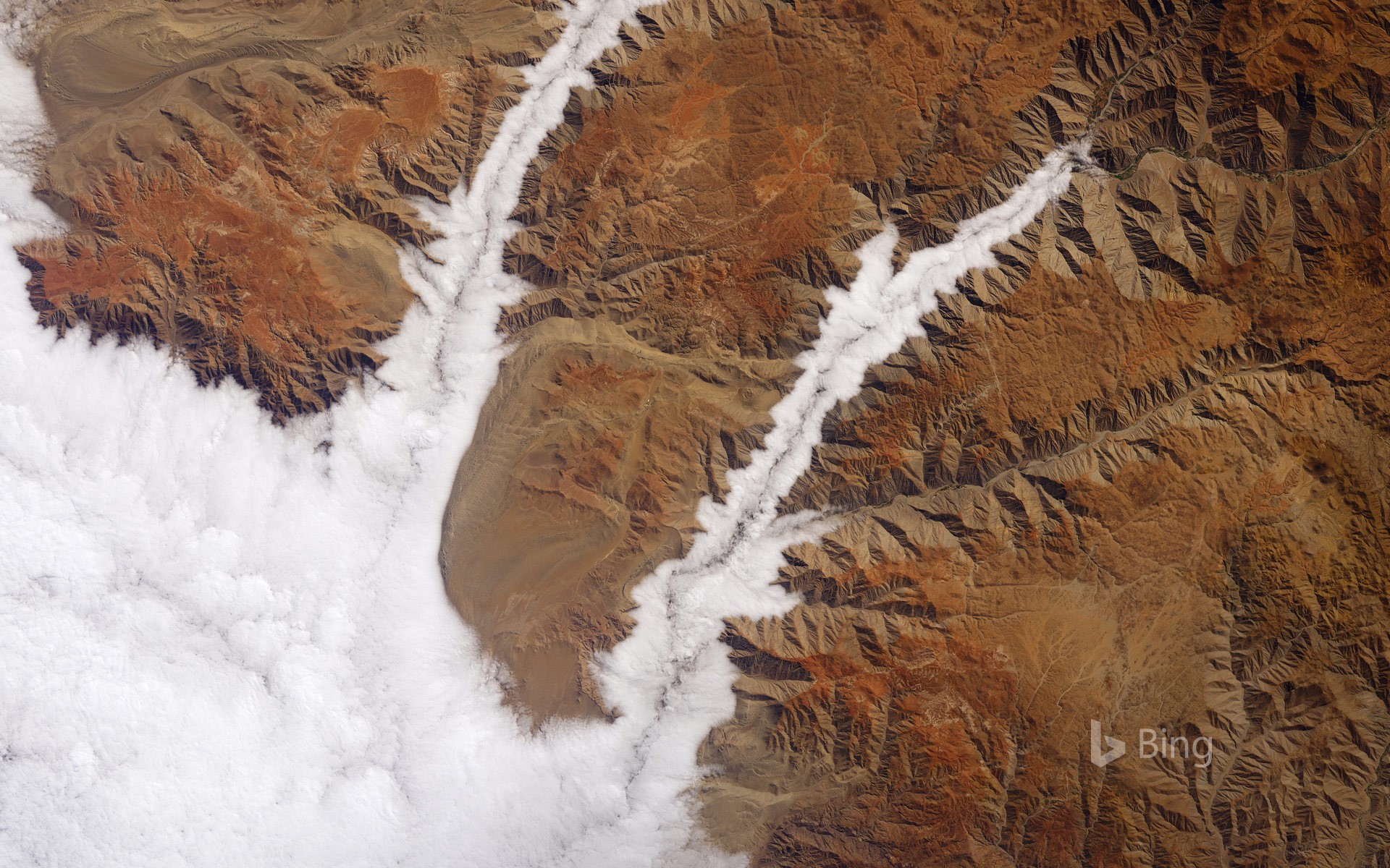 Clouds over the Yauca and Acarí Rivers on Peru’s Pacific coast