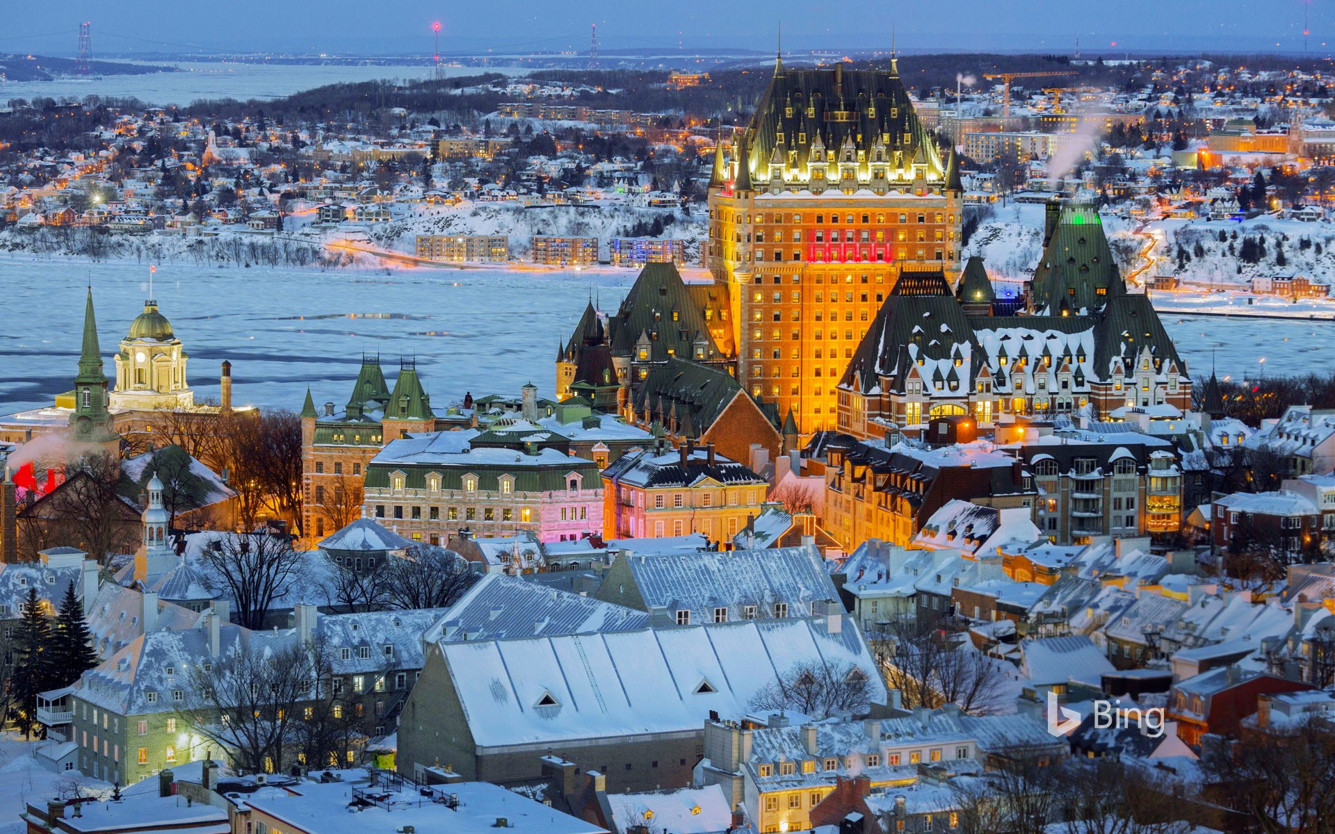 View of the Old City in Quebec City, Canada