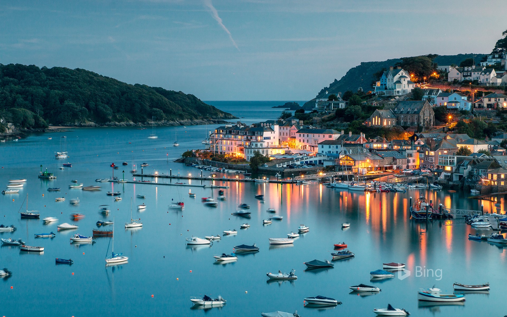 Salcombe Harbour on the south coast of Devon, England