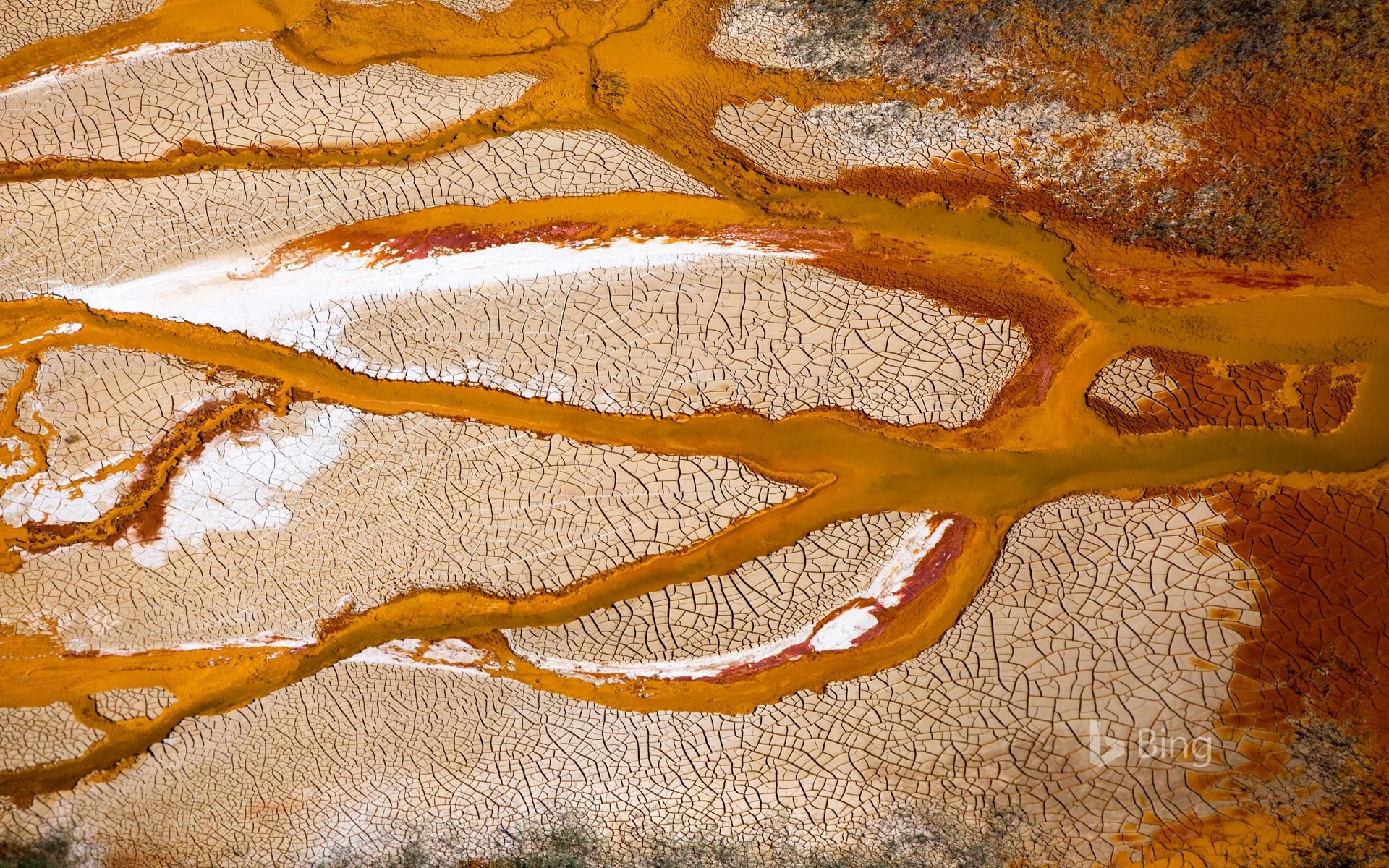 Channels of the Rio Tinto in Spain