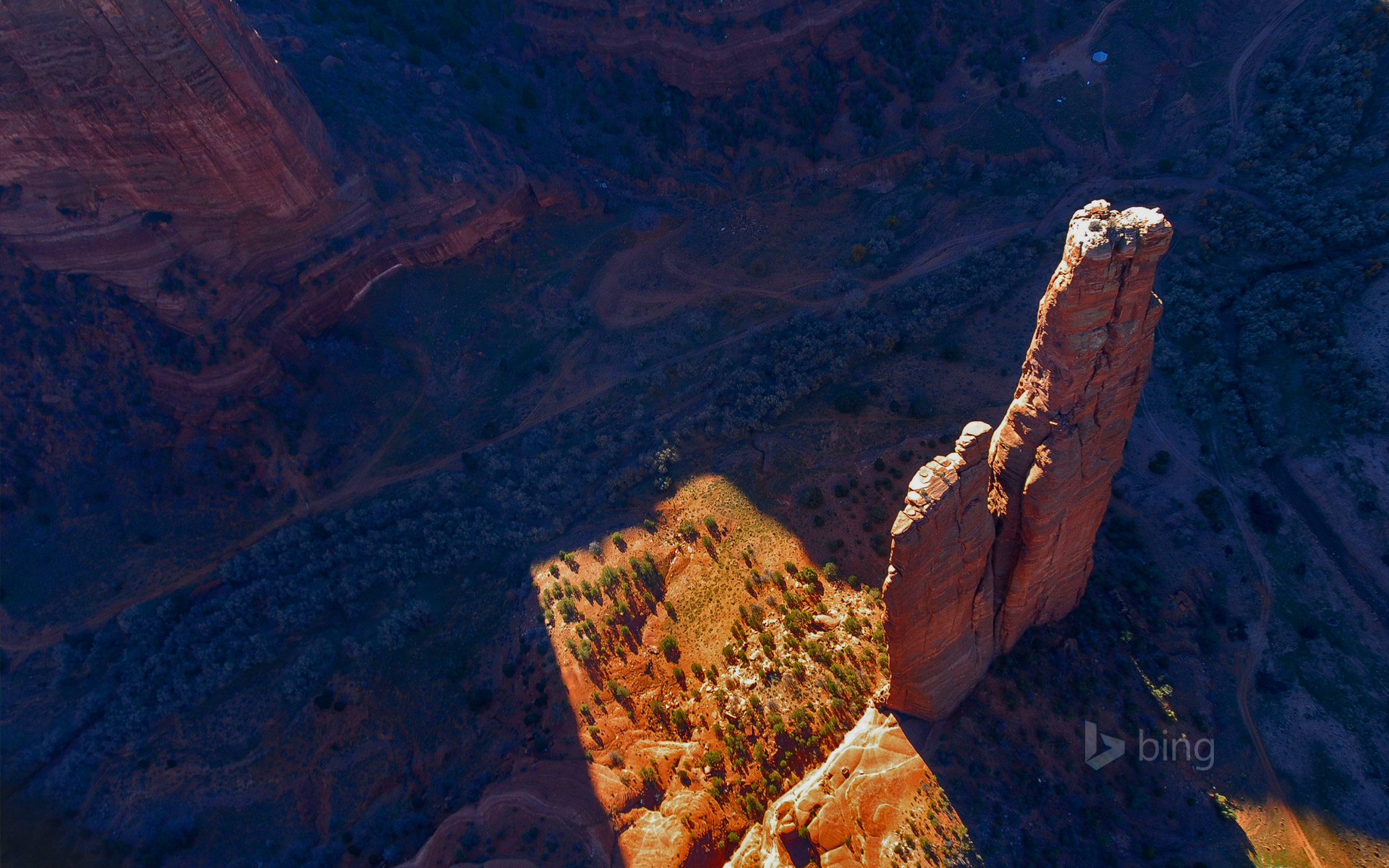 Spider Rock in Canyon de Chelly National Monument, Arizona