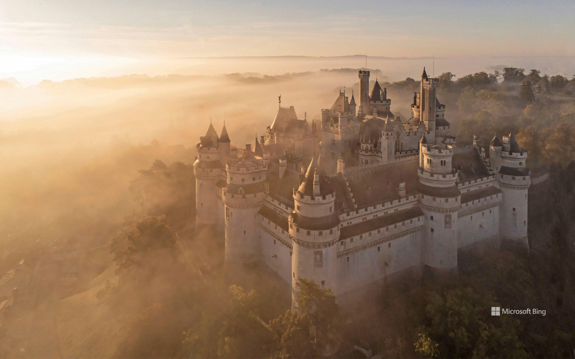 The Château de Pierrefonds in the Oise department of Picardy, France