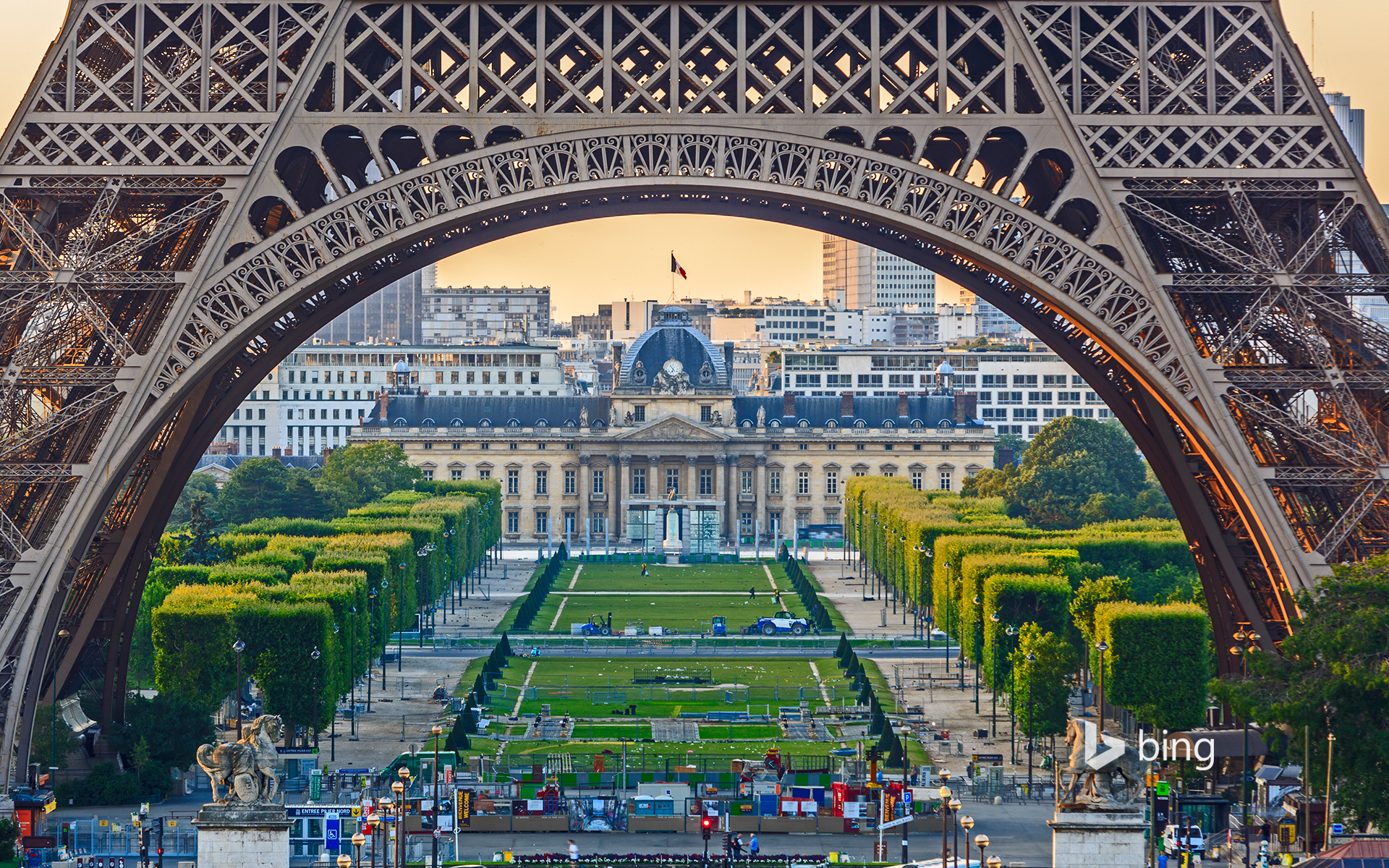 View of the Eiffel Tower from the Trocadero, Paris, France