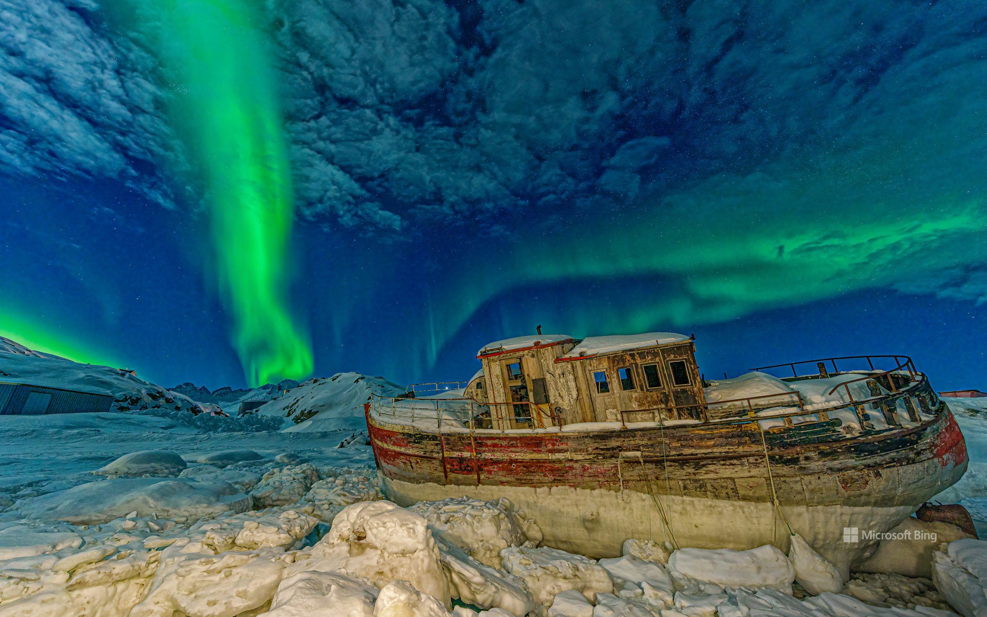 Aurora borealis, Tasiilaq, Greenland