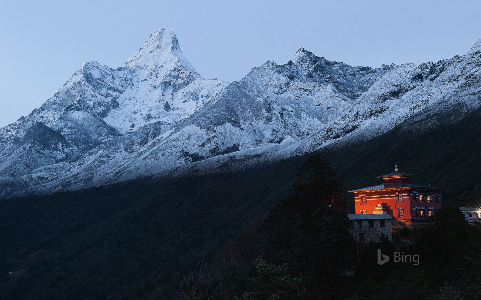 Tengboche Monastery in the Himalayan Mountains, Nepal
