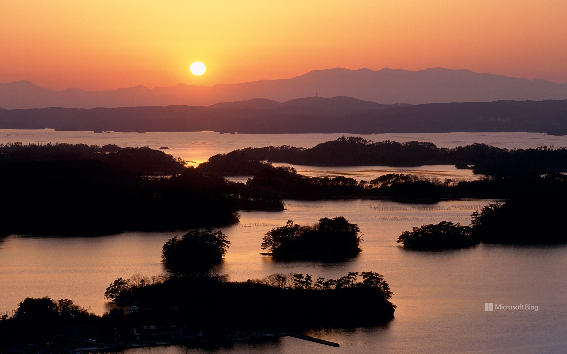 Matsushima seen from Otakamori, Miyagi Higashi Matsushima City