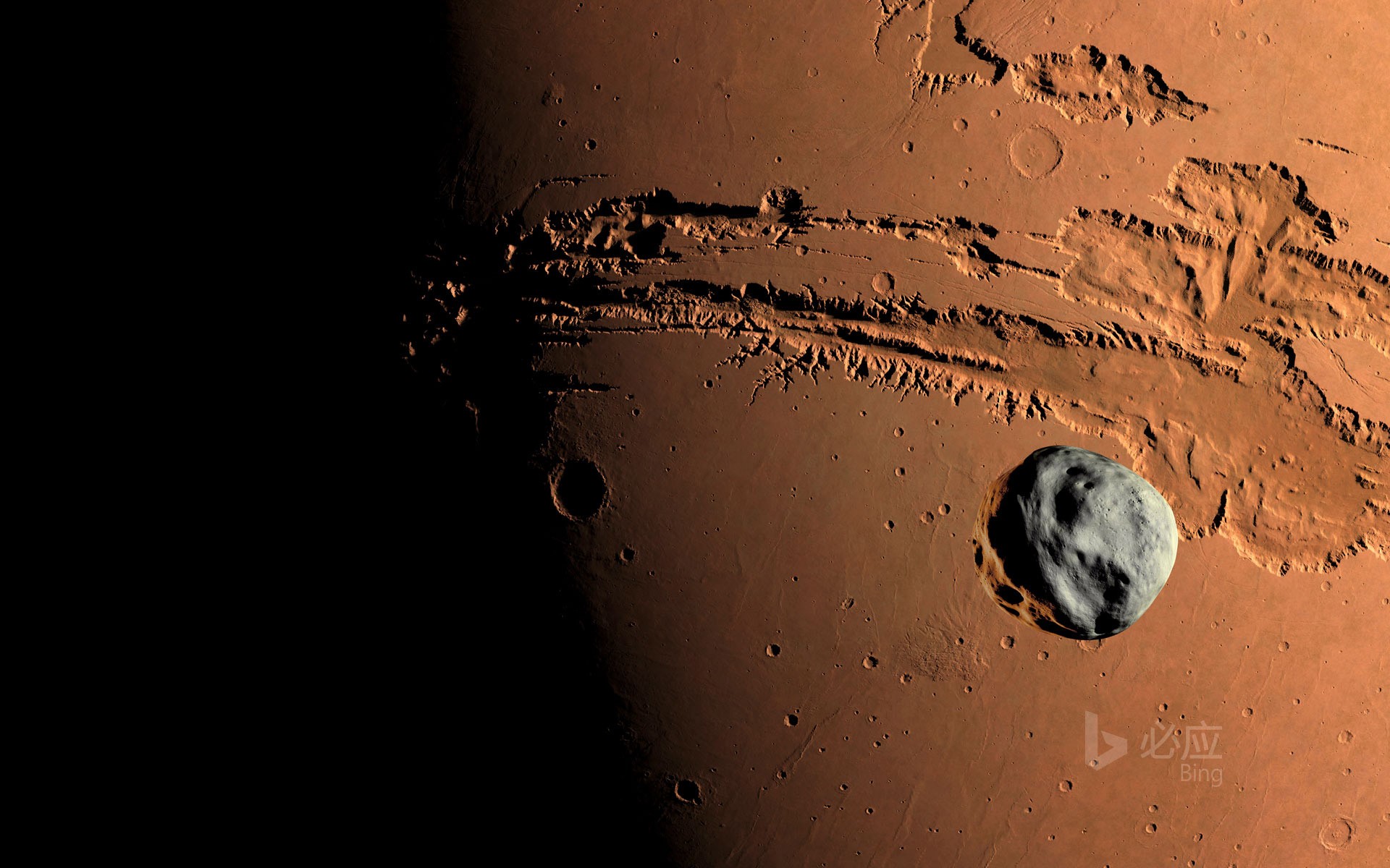 Canyon System on Mars-Asteroids on the Mariner Canyon Area