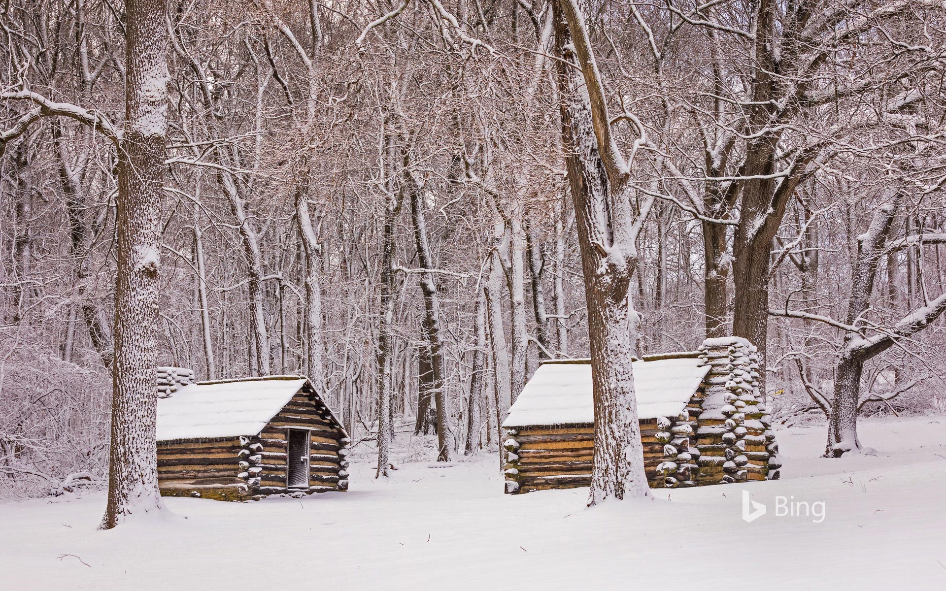 Cabins in Valley Forge National Historical Park, Pennsylvania