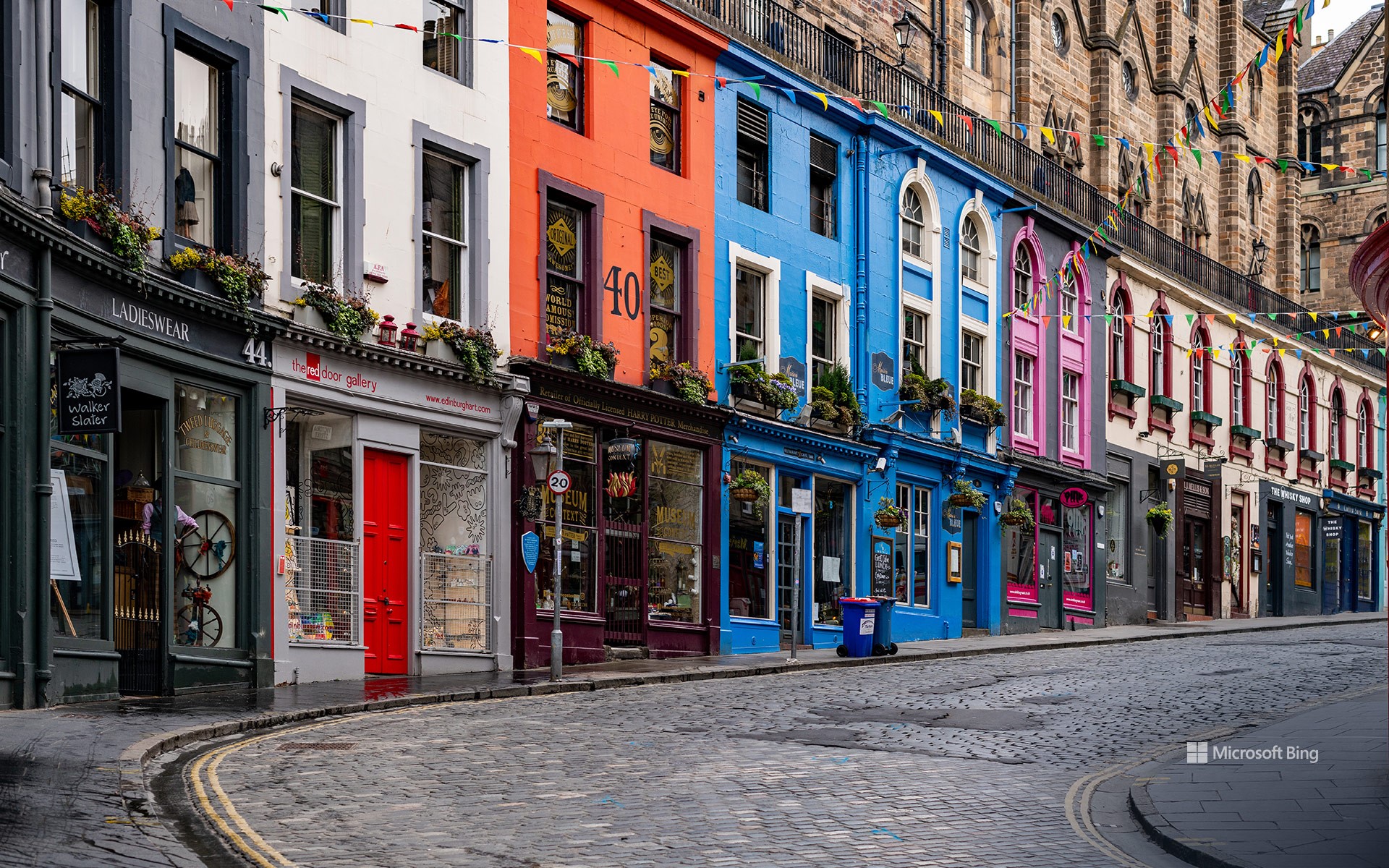 Victoria Street in Edinburgh, Scotland