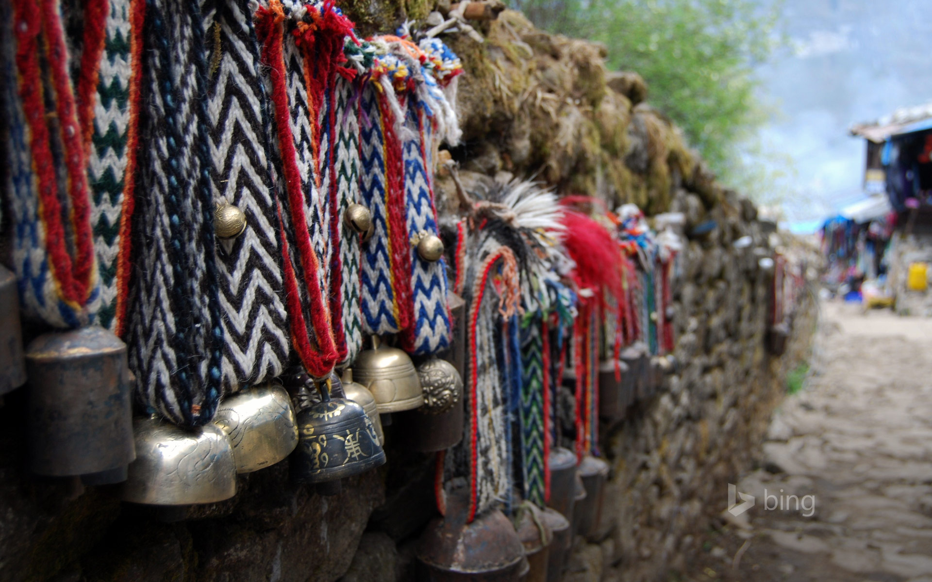 Yak bells for sale in Namche Bazaar, Nepal - Bing Wallpapers - Sonu Rai